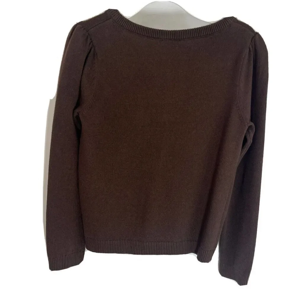 Gymboree 2 PC Girls 8 Brown‎ Sweater W/Appliques & Leggings Pumpkins Fall